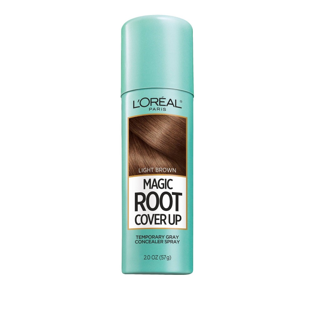 Photos - Hair Dye LOreal L'Oreal Paris Magic Root Cover Up - Light Brown - 2.0oz 