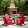 WestinTrends Malibu 5-Piece HDPE Adirondack Chair Outdoor Patio Square Table Conversation Set - 2 of 4