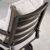 Oakland Living 2pk Deep Seating Swivel Rocking Aluminum Outdoor Patio Club Chairs Gold: Weather-Resistant, UV-Protected Comfort - 4 of 4