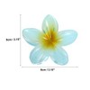 Unique Bargains Girls Claw Hair Clips Flower Shape Hair Accessories Pink Purple Blue Yellow 4 Pcs - 2 of 4