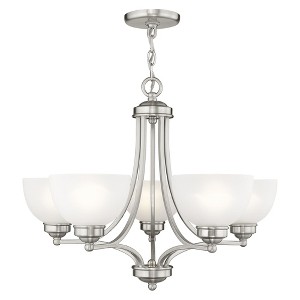 Livex Lighting Somerset 5 - Light Chandelier in  Brushed Nickel - 1 of 4