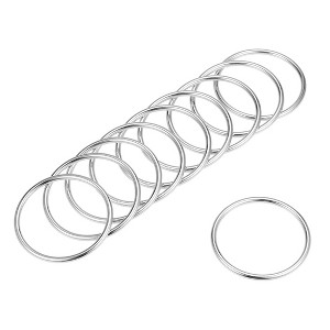 Unique Bargains Zinc Alloy Craft DIY Accessories Hardware Bag Belt O-Ring Buckles 10 Pcs - 1 of 3