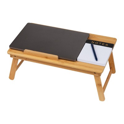 Bamboo Adjustable Laptop Bed Tray with Folding Legs