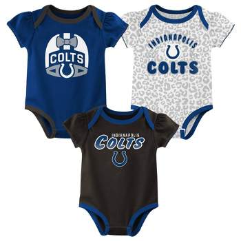 NFL Indianapolis Colts Baby Girls' Onesies 3pk Set