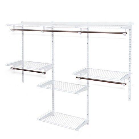 Vipek S3c Heavy Duty Portable Closet, Adjustable Shoe Rack Wire Shelf,  Custom White Rack With Black Cover : Target