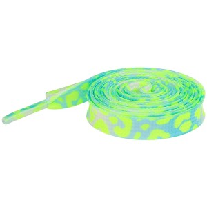 INSPIRE CHIC Leopard Multicolor Tie Dye Gradient Flat Shoelaces Sports Sneakers 2 Pairs - 1 of 4