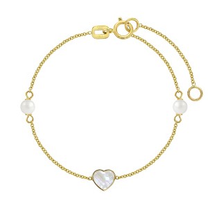 Girls' Mother of Pearl Butterfly Bracelet 14k Gold -  In Season Jewelry - 1 of 1