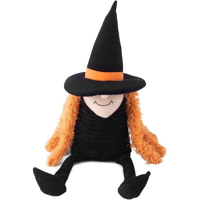 ZippyPaws - Halloween Crinkle Squeaky Plush Dog Toys Filled with Crinkle Paper and Stuffing for Large Dogs - Witch