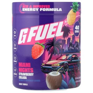G FUEL Energy Formula, Miami Nights, Strawberry Colada, 8.7 oz