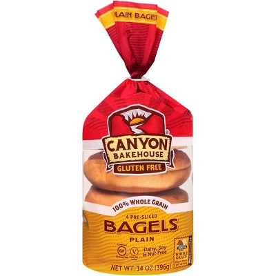 Canyon Bakehouse Gluten Free Plain Bagels - 14oz/4ct