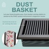 Home Intuition Contemporary Floor Vent Cover 2X10 Inch Floor Register with Mesh Cover Trap Heat and Air Walkable Metal Floor Vent for HVAC Duct, White - 3 of 4