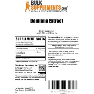 BulkSupplements Damiana Extract Powder - 1 of 4