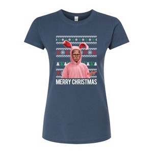 Women's - A Christmas Story - Merry Christmas Fitted Graphic T-Shirt - 1 of 4