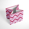 Bacati - MixNMatch Pink Zigzag Storage Box Small - 4 of 4