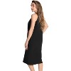Just Love Womens Nightgown - Sleeveless Henley Oversized Sleepwear Gown - 2 of 3