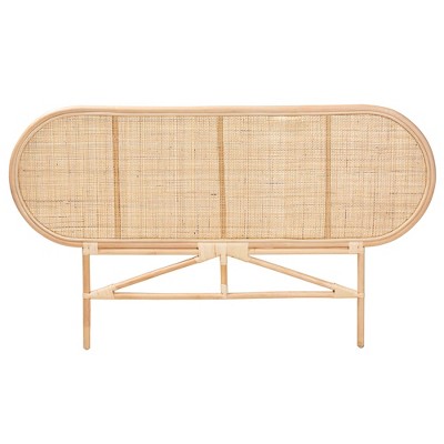 Natural Rattan Bohemian Queen Size Standalone Headboard