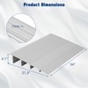 Door Ramp, Threshold Ramp 4'' Rise - 320kg Capacity Aluminum Floor Transition Strip for Wheelchair, Scooter, Motorhome, Pets, Truck - 2 of 4