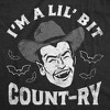 Mens Funny T Shirts Im A Lil Bit Count Ry Sarcastic Halloween Vampire Graphic Tee For Men - Crazy Dog Men's T Shirt - 2 of 4