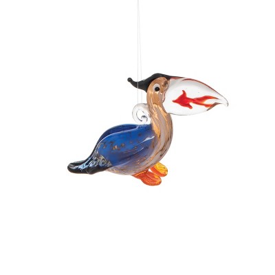 Gallerie II Pelican Caught Fish Ornament