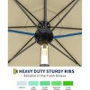 Patio Umbrella, 8 Ribs Outdoor Tilt Market Table Umbrella for Pool, Deck, Backyard - 4 of 4