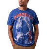 Godzilla Vintage-Inspired Graphic Adult Navy Blue Short Sleeve Tee - 4 of 4
