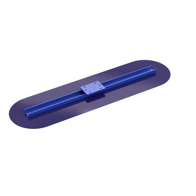 Bon Tool 22-535 Big Blue Bull Trowel - Blue Steel 42-inch X 12-inch Rnd End