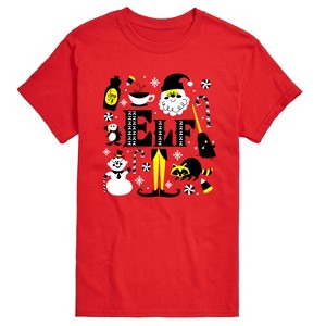 Men's - Elf - Logo And Santa Short Sleeve Graphic T-Shirt - 1 of 4