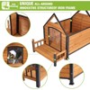 Outdoor & Indoor Insulated Dog House with Porch ¨C Weatherproof, Anti-Bite Shelter for Large Breeds, All-Season Comfort - 3 of 4