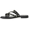 Journee Collection Womens Fanny Tru Comfort Foam Slide Low Block Heel Sandals Black 7.5 - 2 of 4