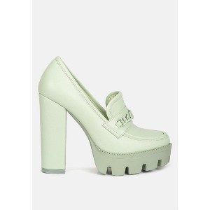 Corinne Chain Embellished Chunky Loafers - 1 of 4