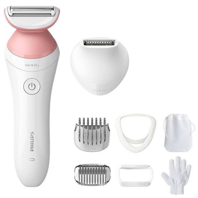 Philips Series 6000 7-piece Wet &#38; Dry Women&#39;s Rechargeable Electric Shaver - BRL146/00, 1 of 11