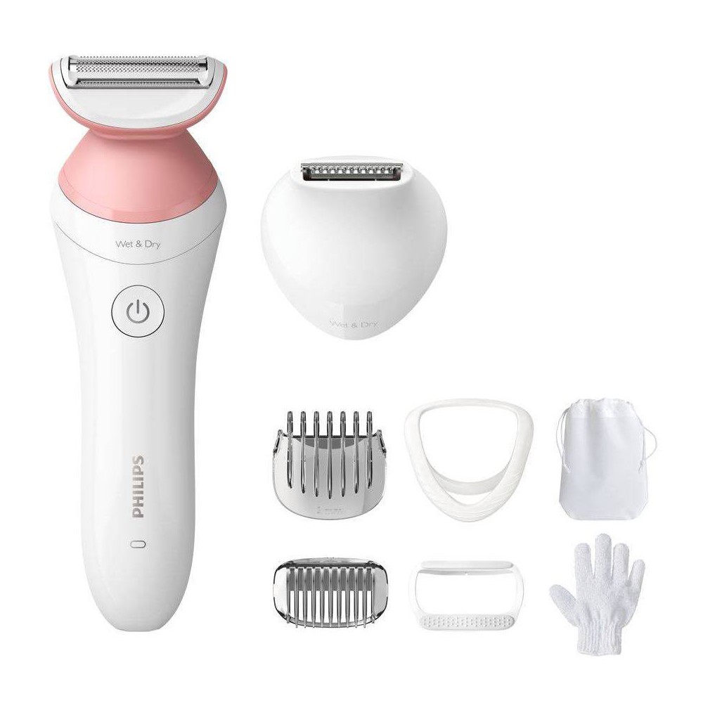 Philips Series 6000 7-piece Wet &#38; Dry Women&#39;s Rechargeable Electric Shaver - BRL146/00