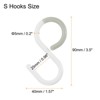 Unique Bargains Plastic S Shaped Kitchen Closet Hooks and Hangers 3.5 Inch - 2 of 4