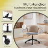 XIYUYEU Adjustable Height Velvet Swivel Flower Shape Computer Desk Office Chair for Work Study Vanity - 4 of 4