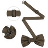 INSPIRE CHIC Men's Adjustable Solid Pre-tied Bow Tie - 2 of 4