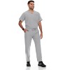 Hey Collection Mens Scrubs Set- V-Neck Scrub Top and Six Pocket Tapered Pant - 3 of 4