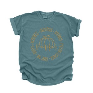 Simply Sage Market Women's Fall Bucket List Short Sleeve Graphic Tee - 1 of 4