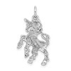 Black Bow Jewelry 14k White Gold Polished Unicorn Charm or Pendant - 3 of 4