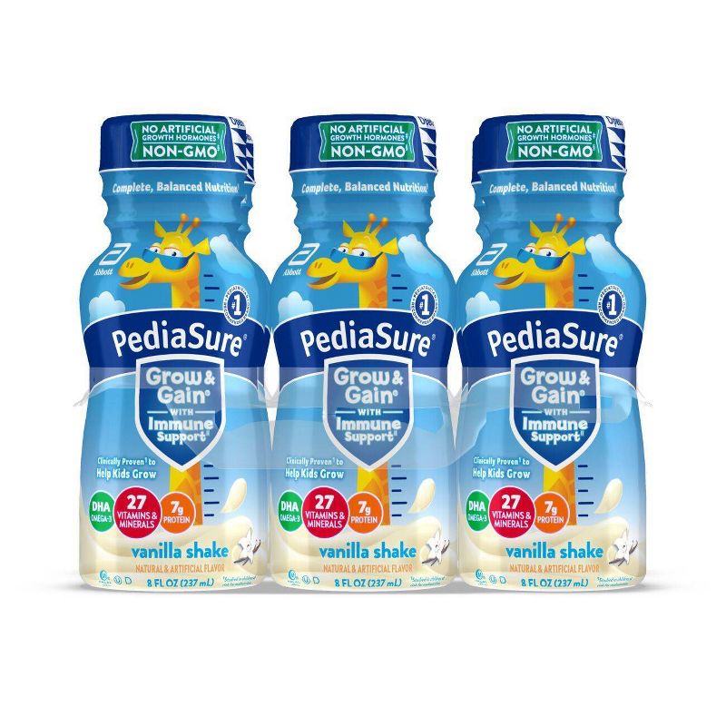 PediaSure Grow &#38; Gain Kids&#39; Nutritional Shake Vanilla - 6 ct/48 fl oz, 1 of 12