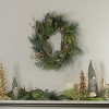 Northlight 5' Leaves Berry and Cedar Glittered Dusted Artificial Christmas Garland - Unlit - 2 of 3