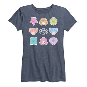 Women's - Polly Pocket - Polly Pocket Grid Short Sleeve Graphic T-Shirt - 1 of 4