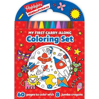 Highlights: My First Hidden Pictures Carry-Along Coloring Set - by  Delaney Foerster (Paperback)