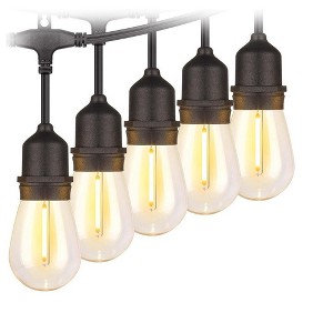 Itopfox 96FT LED Outdoor String Lights, Dimmable Waterproof Patio Lights with Shatterproof Edison Vintage Bulbs for Backyard Porch Garden - 1 of 4