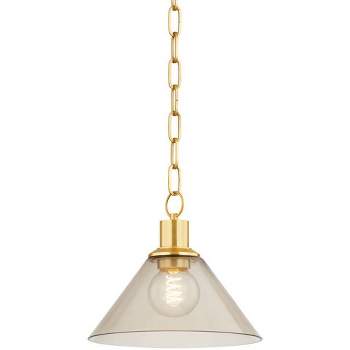 Mitzi Anniebee 1 - Light Pendant in  Aged Brass Taupe Shade