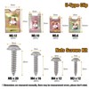 Itopfox Automotive Screws and Clips Kit, 100PCS Car U-Clips Nuts Assortment with Stainless Steel Screws for Dash Door Panel Interior Trim Fasteners - 2 of 4