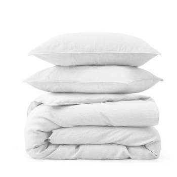 Peace Nest Modern Style Linen Duvet Cover Set