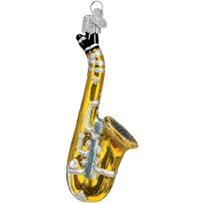 Old World Christmas Glass Blown Ornament for Christmas Tree, Saxophone