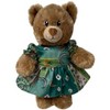 Doll Clothes Superstore Handmade Green Print Dress for Stuffed Animals & Large Baby Dolls - 2 of 4