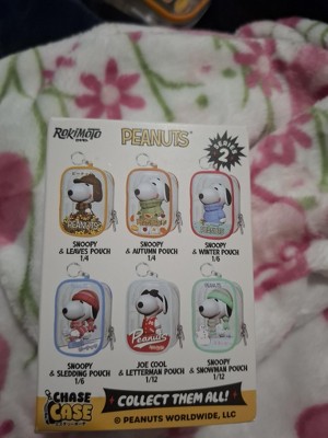Rokimoto Peanuts Snoopy Mystery Keychain Pouch with Figure Inside