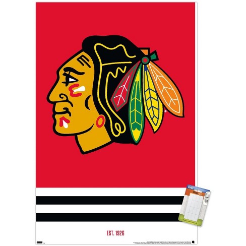 Trends International NHL Chicago Blackhawks - Seth Jones Feature Series 23  Unframed Wall Poster Print White Mounts Bundle 22.375 x 34